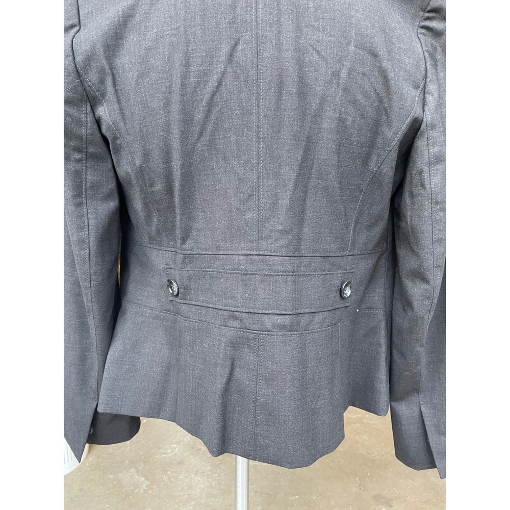 NWT Ann Taylor Women's Gray Wool Blend Stretch Blazer Jacket Size 12 Career - Picture 7 of 9